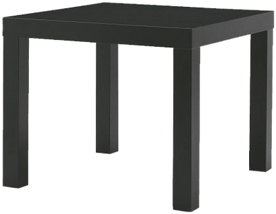 Ikea Lack Table Black - Ikea Black Table (400x400), Png Download