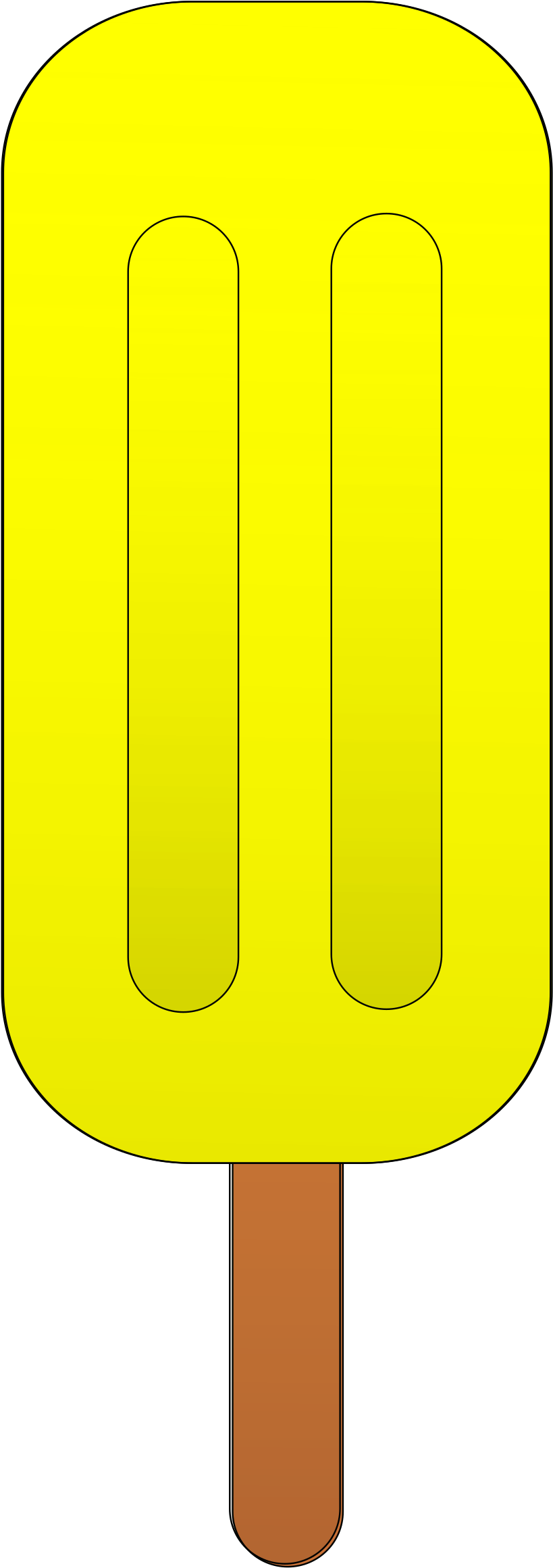 This Free Icons Png Design Of Pineapple Popsicle (1855x2400), Png Download