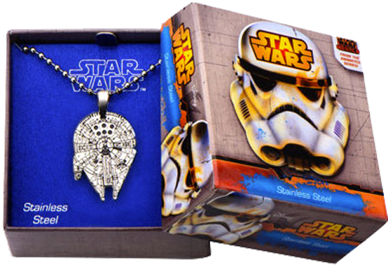 Millennium Falcon Pendant Necklace - Star Wars Rebels Dog Tag Chopper (600x600), Png Download