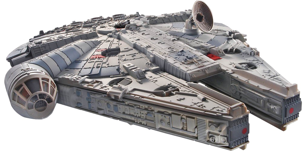 Millennium Falcon Star Wars Transparent Background - Revell Star Wars Millenium Falcon (1000x498), Png Download