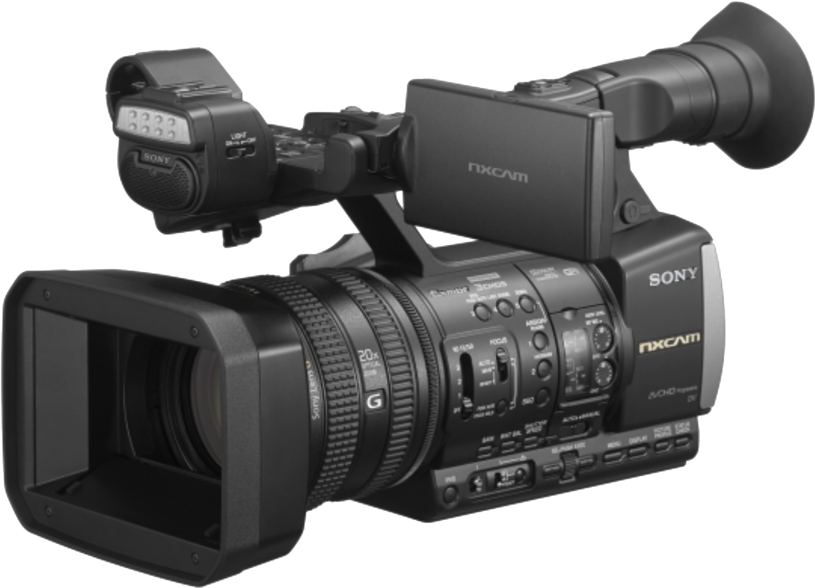 Digital Video Camera Png Transparent Image - Sony Nx5 Video Camera (1712x1192), Png Download