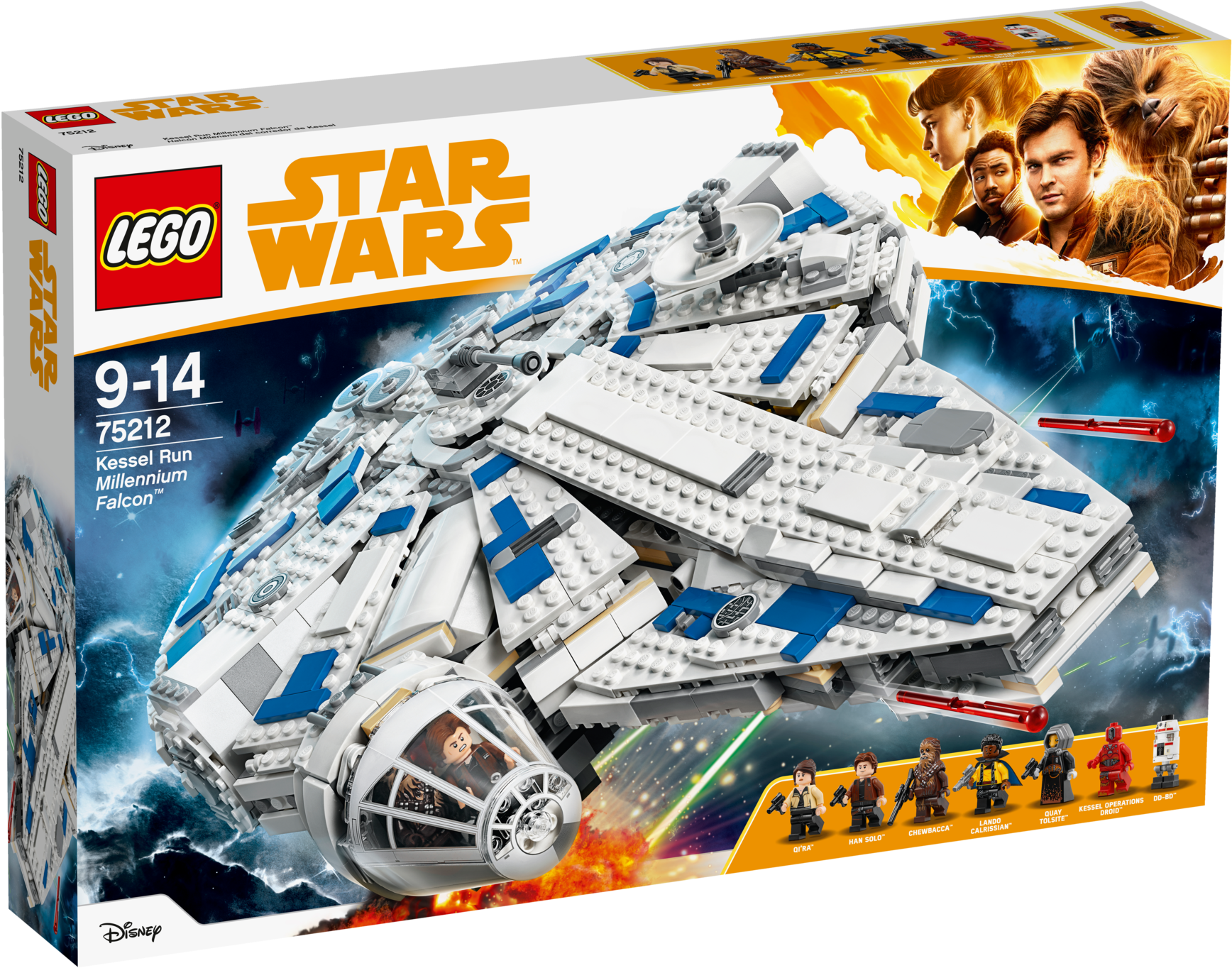 Lego Star Wars Conf Pegasus - Lego Kessel Run Millennium Falcon (1488x838), Png Download