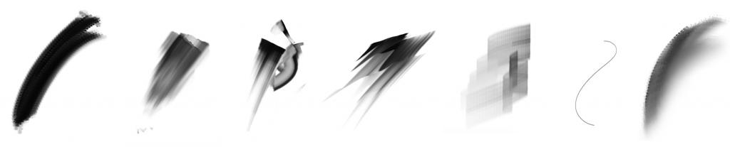 Traditional Painting Brush Strokes - Paintbrush (1024x207), Png Download