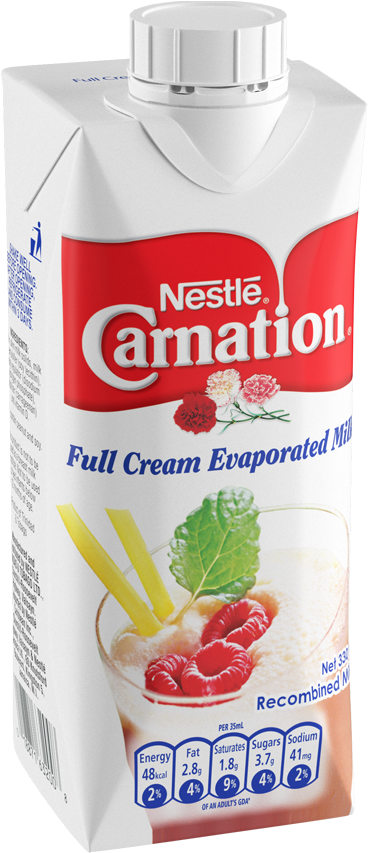 Carnation Evaporated Milk 330ml - Carnation Evaporated Milk Tetra (582x865), Png Download