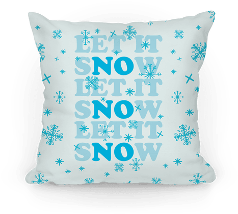 Let It Snow Pillow - Let It Snow Tote Bag: Funny Tote Bag From Lookhuman. (484x484), Png Download