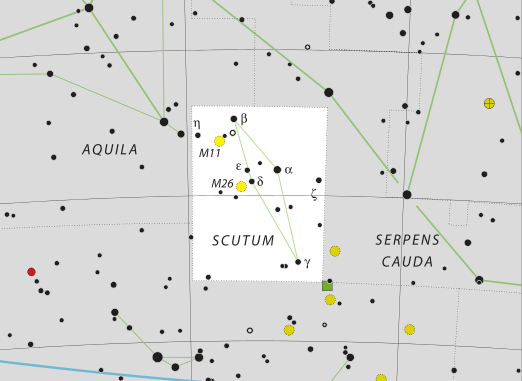 Scutum Constellation - Constellation (522x381), Png Download