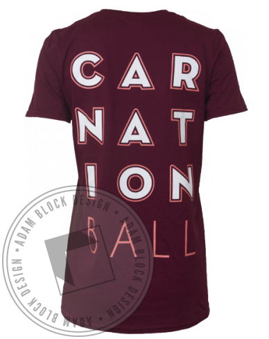 7811 Pi Phi Carnation Tee Back 388×489 - Active Shirt (388x489), Png Download