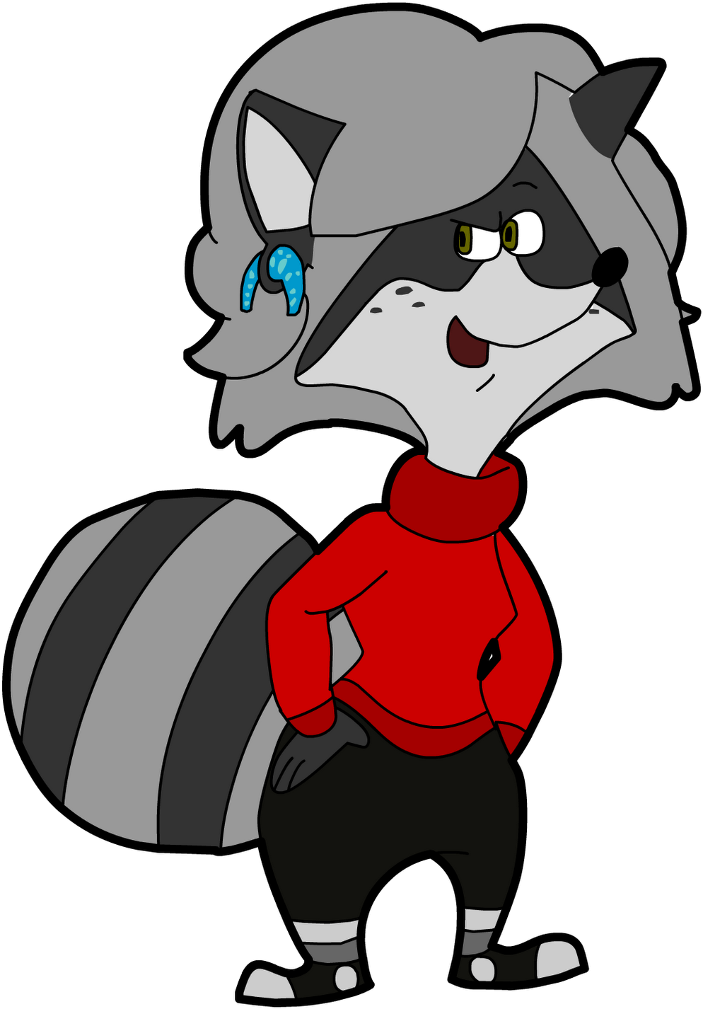 Foot Clipart Raccoon - Ron Raccoon Cartoon Transparent (1600x1600), Png Download