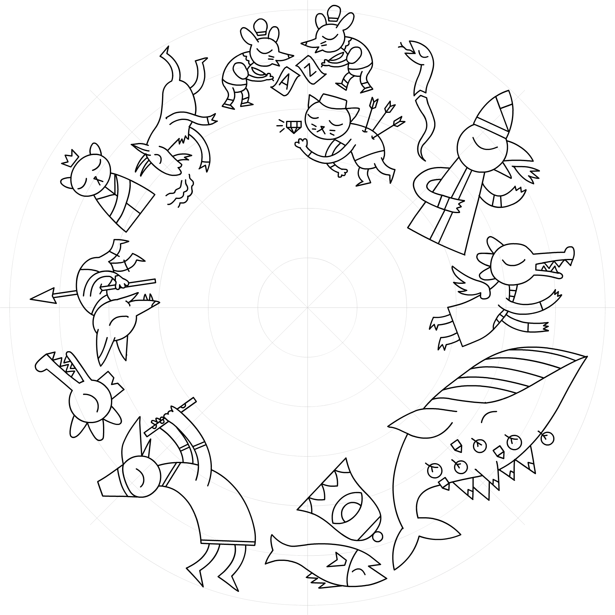 Constellation Transparent Line Drawing Image Transparent - Illustration (2000x2000), Png Download