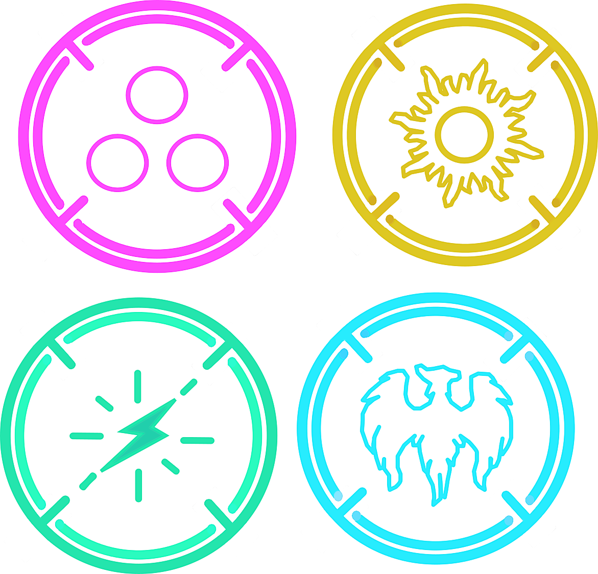 Circles - Aether Lightning Arcane Adventures (1171x1124), Png Download