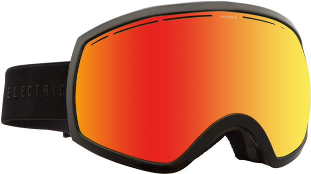 Dragon, Electric, Equip, Gear, Goggles, Japan, Japow, - Electric Eg2 Goggles Gloss Black/bronze-red Chrome (660x400), Png Download