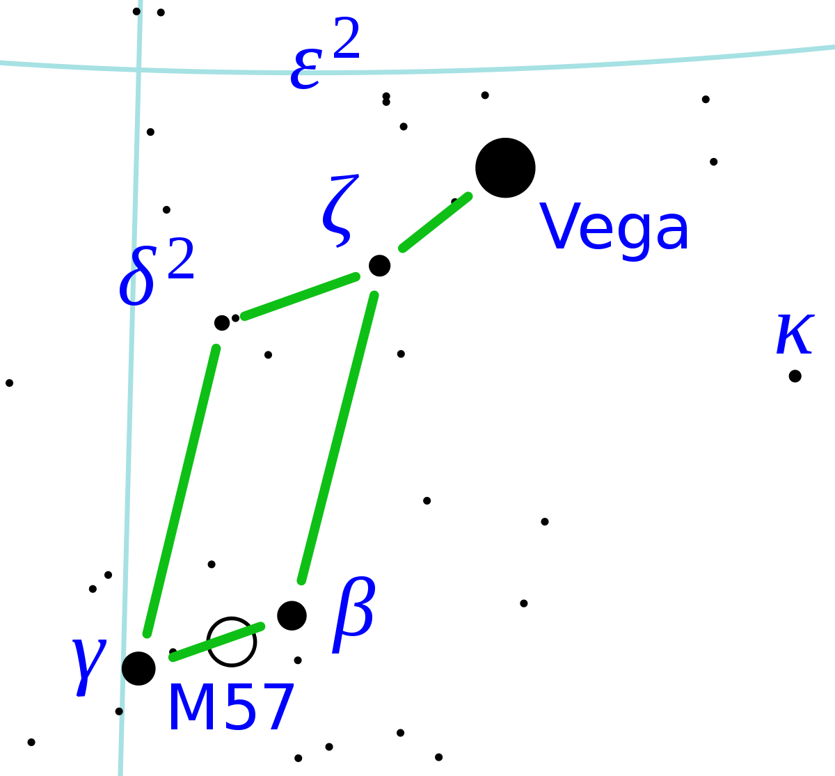 28 Collection Of Lyra Constellation Drawing - ดาว เว กา (1200x1115), Png Download