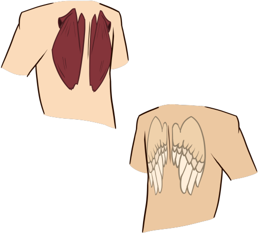 Demons Have Bat Like Wings That Are Dark Colored, Angels - Illustration (540x540), Png Download