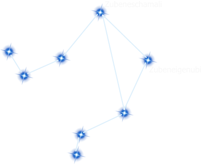 Clip Free Zodiac From The Box Of Stars By - Libra Star Constellation Png (400x350), Png Download