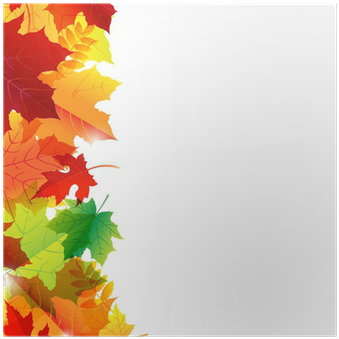 Border Of Fall Leaves (400x400), Png Download