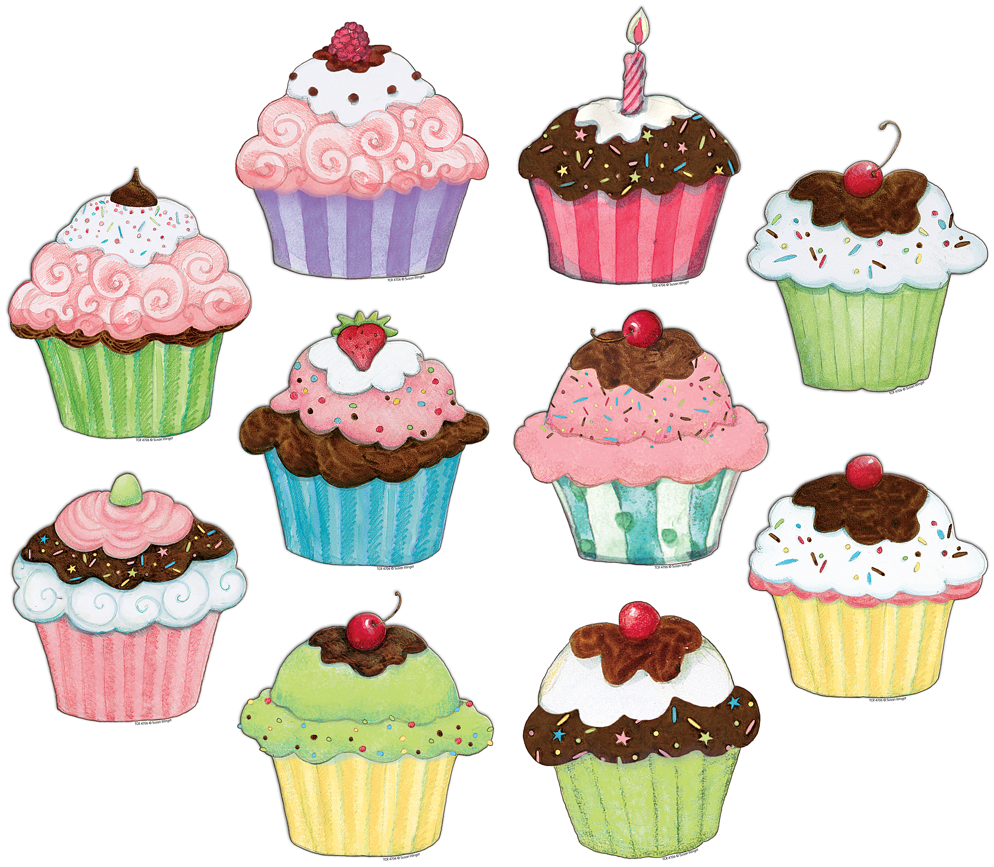 Cupcake Clipart Food Truck - Cupcakes For Bulletin Boards (2000x1744), Png Download