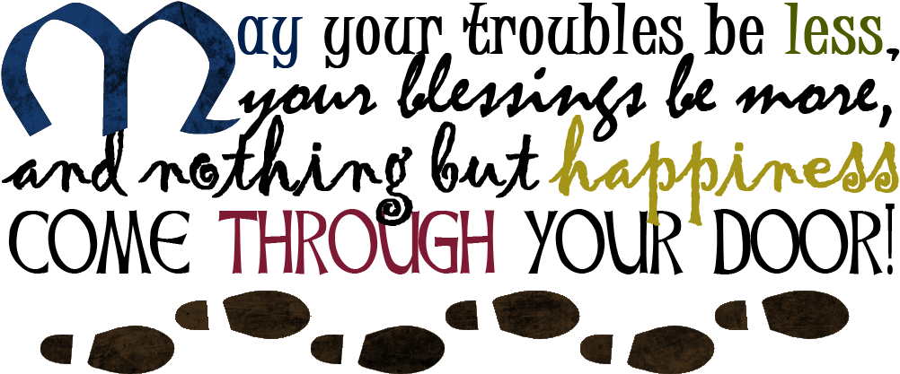 Hogmanay Blessing - Calligraphy (1038x450), Png Download