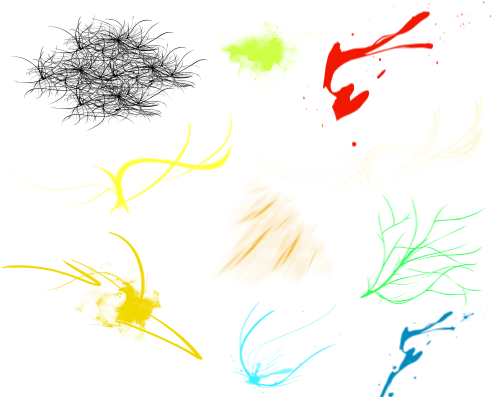 Fuente - Qbrushes - Drawing (500x400), Png Download
