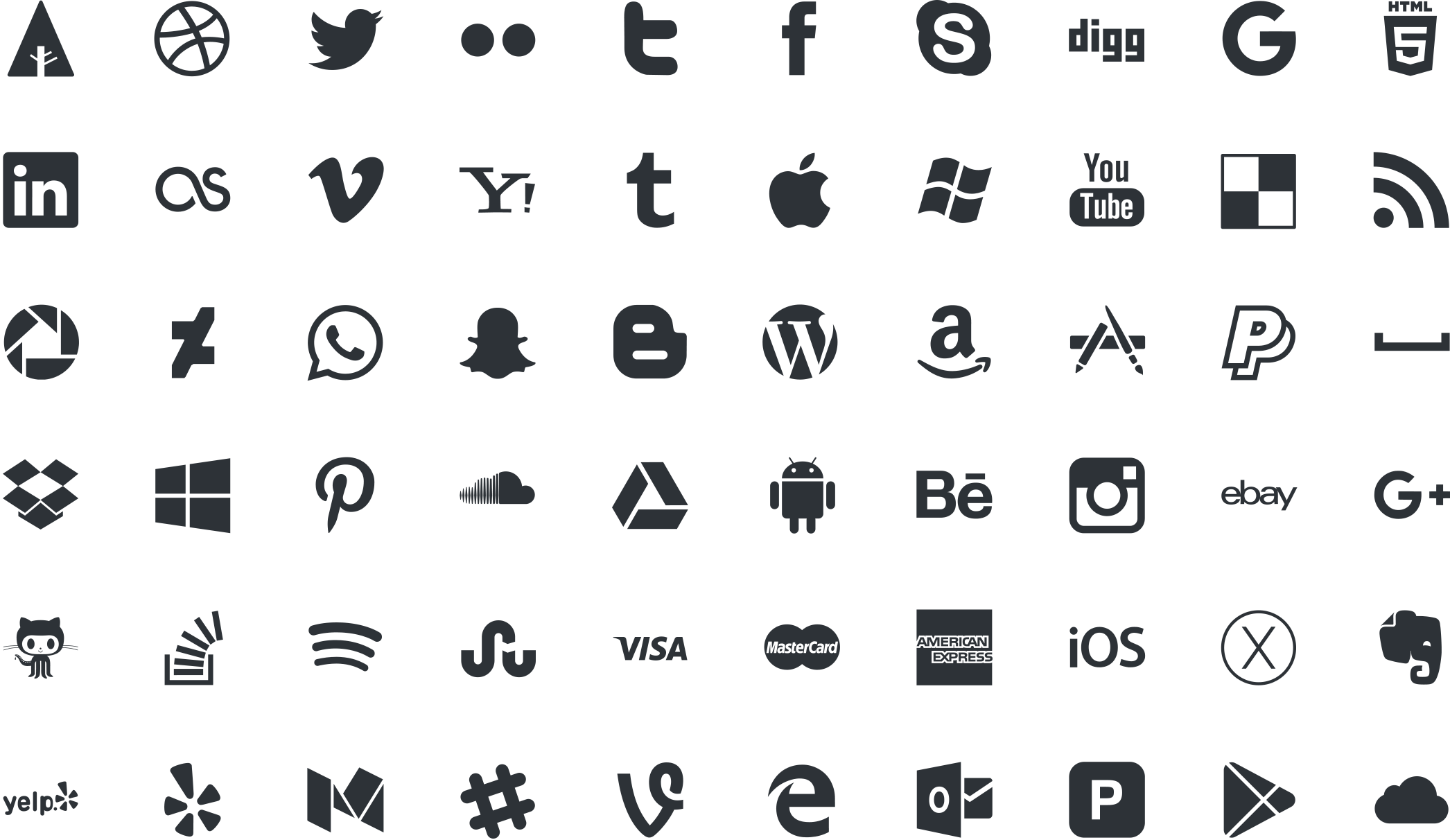 500 Best Social Media Icons Psd Ai Png Svg Eps Formats - Social Icon Png White (2092x1212), Png Download