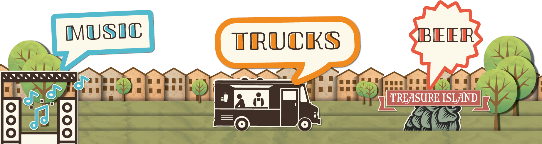1 - - Food Truck Event (1844x508), Png Download