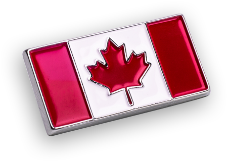 'canada Flag' Pin - Canada Flag Pin (600x543), Png Download