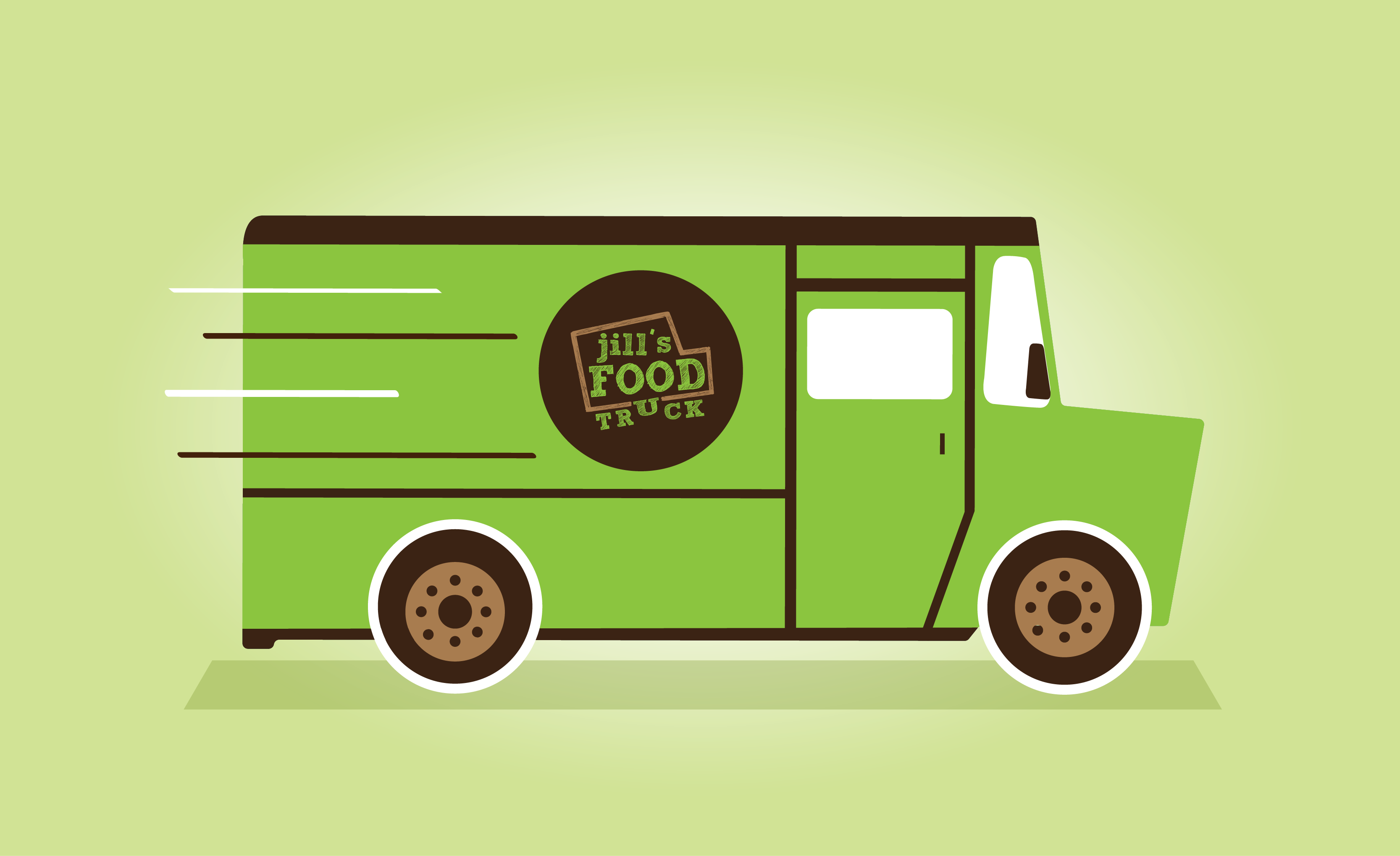 Jill's Food Truck - Food Truck (3333x2038), Png Download