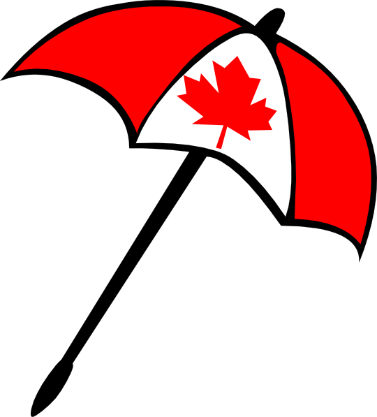 How To Set Use Canada Flag Umbrella Svg Vector (540x597), Png Download