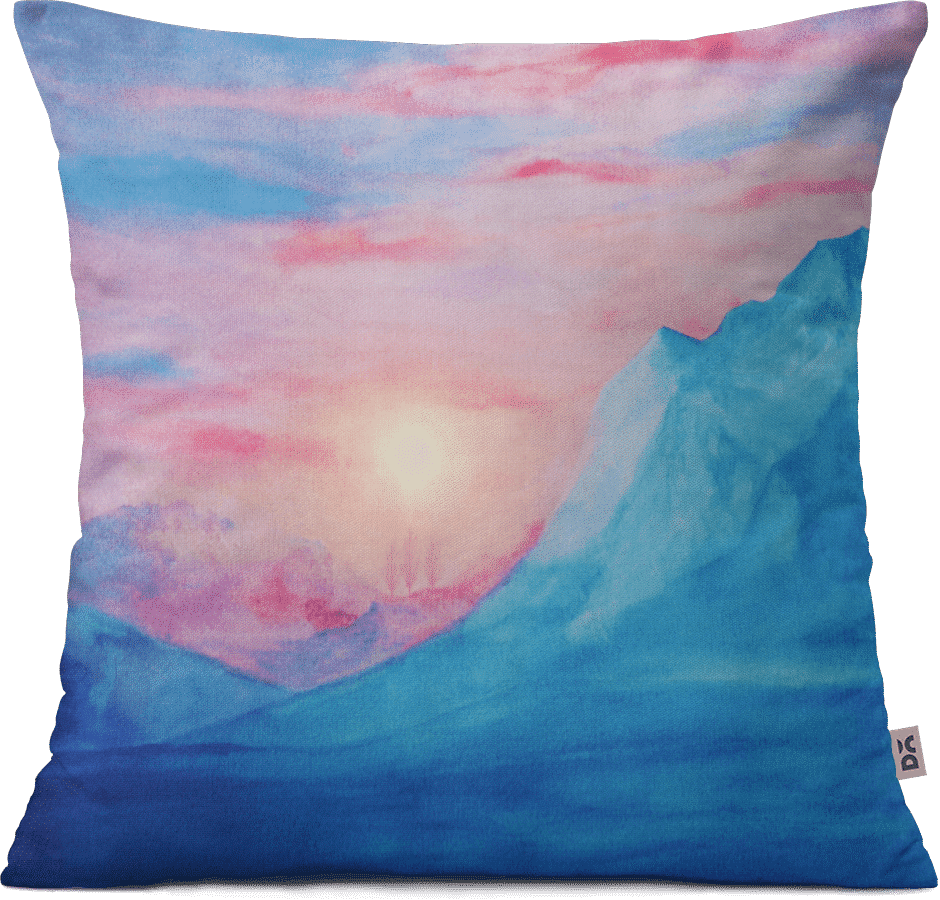 Dailyobjects Pastel Vibes Watercolor 2 12" Cushion - Cushion (940x900), Png Download