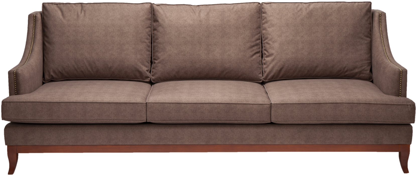 Sander Nail Head Sofa - Couch (1800x1200), Png Download