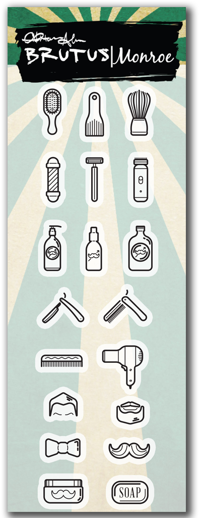 Man Plan - Planner Set - Brutus Monroe Clear Stamps 5.75"x5.75" - Heart Lace (1024x1024), Png Download