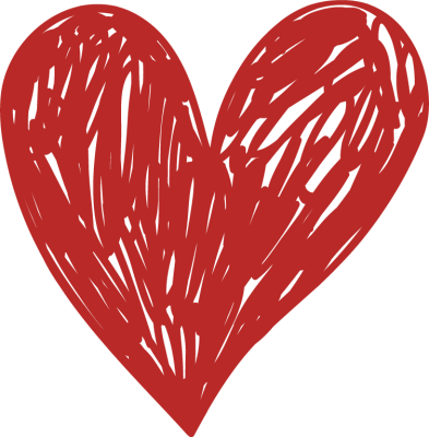 Pin Hand Drawn Heart Clipart Free - Hand Drawn Heart No Background (393x400), Png Download