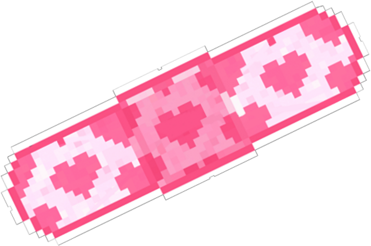 Pink Heart Love Pixel Band-aid Cure - Band Aid Pink Png (1024x1024), Png Download