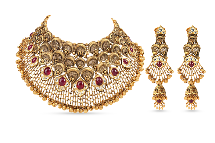 Unique Handmade Beaded Jewelry - Bridal Jewellery On Rent (705x470), Png Download