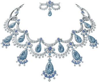 Van Cleef & Arpels Peau D'âne Collection White Gold - Van Cleef & Arpels Robe Couleur Du Temps Necklace (365x365), Png Download