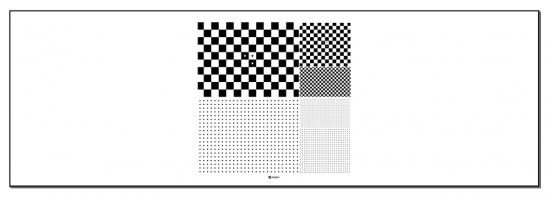 Micro Multi Slide Dot Pattern And Checkerboard Chart - Monochrome (550x350), Png Download