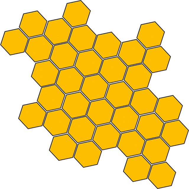 Comb Text Box Gift Hexagonal Png And - Honeycomb (640x640), Png Download