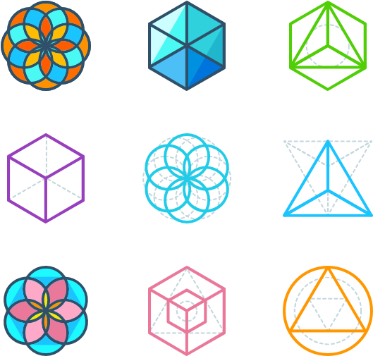 Sacred Geometry - Geometry Icon (600x564), Png Download