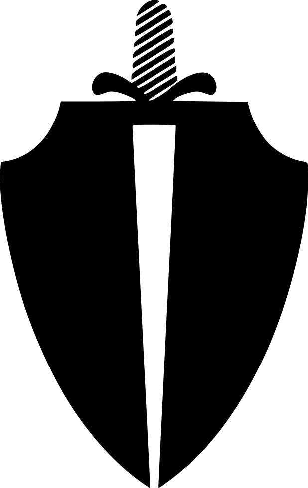 Control Outline Shield Safe Saber Comments - Emblem (618x980), Png Download