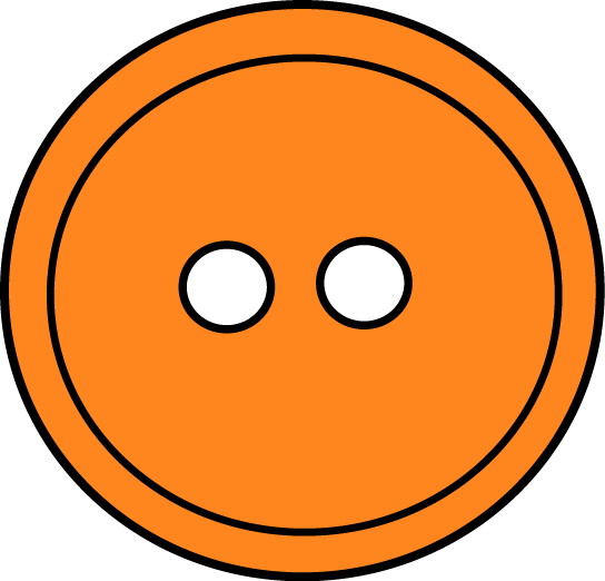Orange Button Clip Art Image - Orange Button Clipart (544x522), Png Download