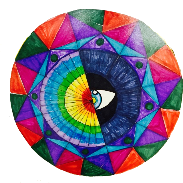 Finally, Here Are Some Examples Of My Middle-school - Art (640x640), Png Download