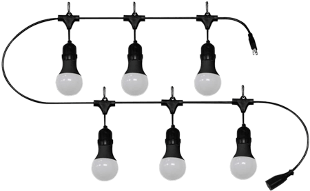 Led Patio String Light - Led Patio String Light, Light Ropes & Strings,plastic, (450x450), Png Download