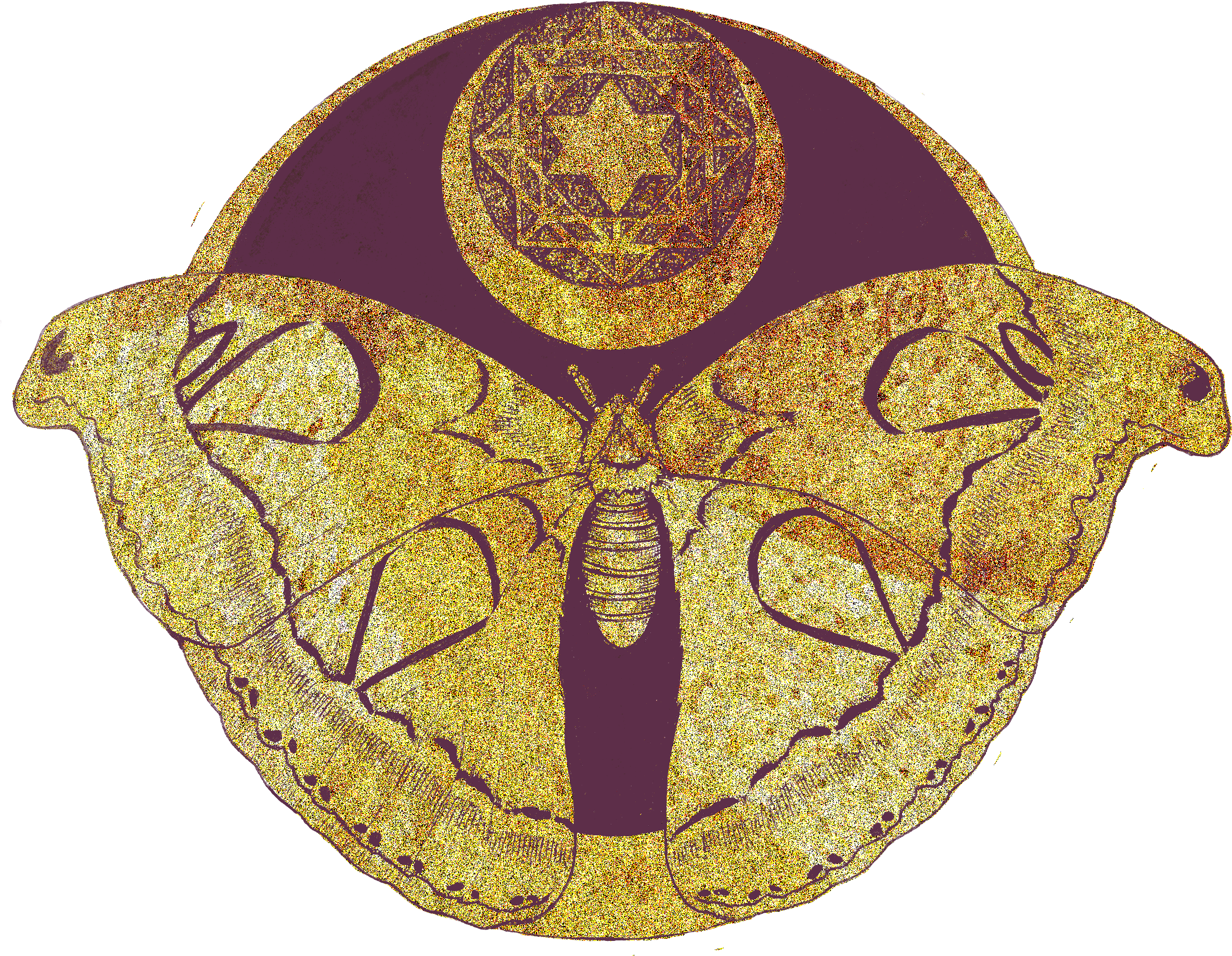 This Spirit Moth Mandala Represents The Moon And The - Coin Purse (2400x3000), Png Download