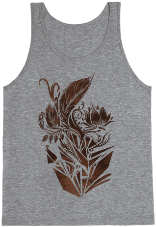Leaves In Geometry Tank Top - Don T You Like Basketball (484x484), Png Download