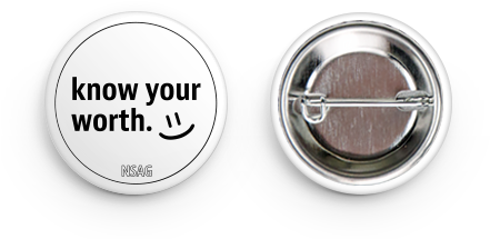 Final Know Your Worth Buttons (553x309), Png Download