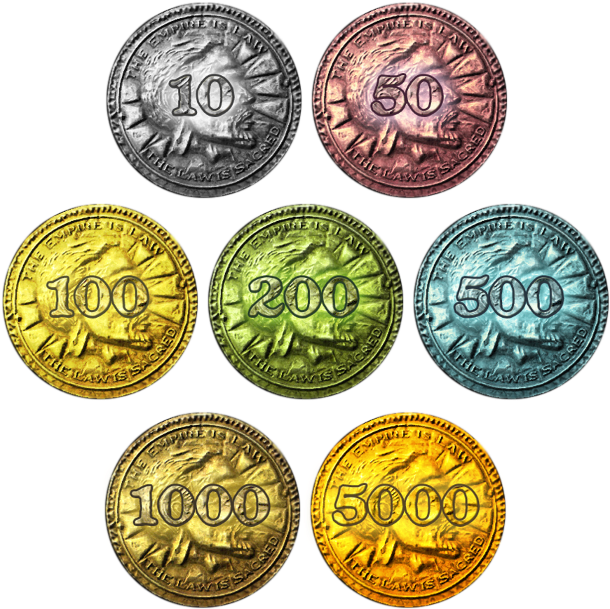 Skyrim Monopoly Coins By Oddeh - Monopoly Coins (894x894), Png Download