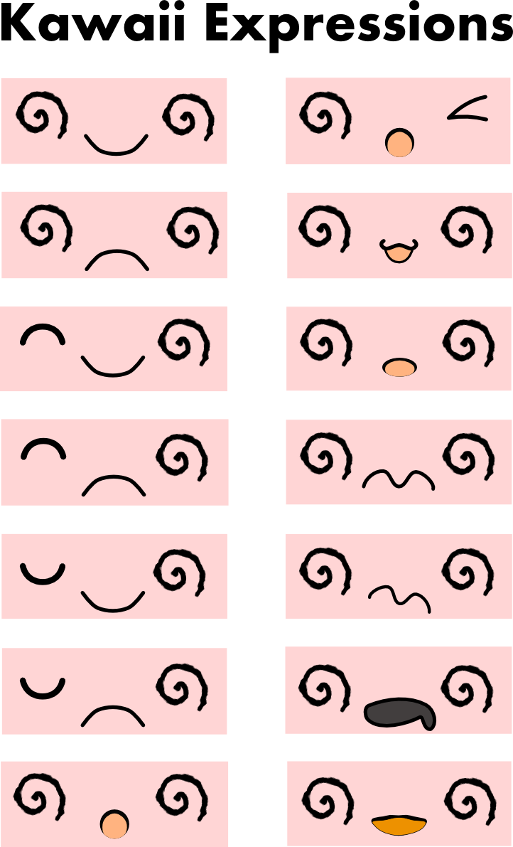 Pin By Wicharinee Phutrakul On หน้าตุ๊กตา - Chibi Expression Kawaii (722x1191), Png Download
