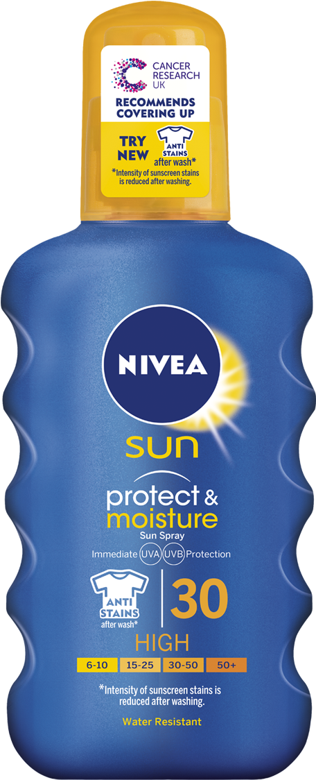 Sun Care - Nivea Sun Spray (1010x1180), Png Download