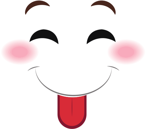 Emoji Face Clipart Kawaii - Clip Art (550x550), Png Download