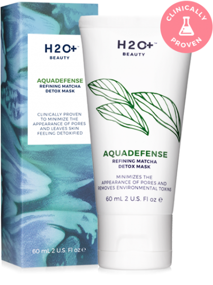 Aquadefense Refining Matcha Detox Mask - H2o Plus Aquadefense Refining Matcha Detox Mask 2oz (600x656), Png Download