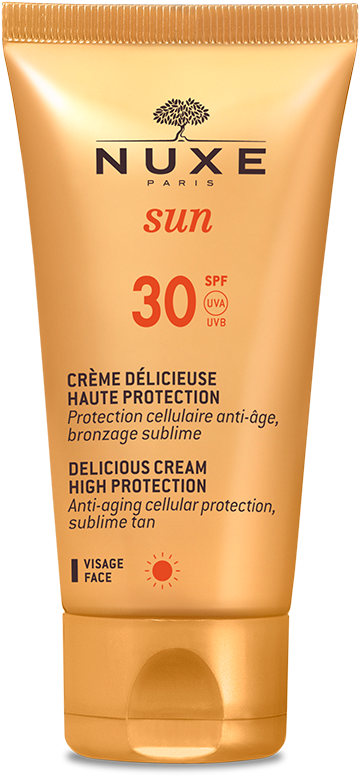 Fp Nuxe Sun Creme Delicieuse Spf30 2017 Web - Nuxe Sun Melting Cream Face High Protection Spf50 50 (800x800), Png Download